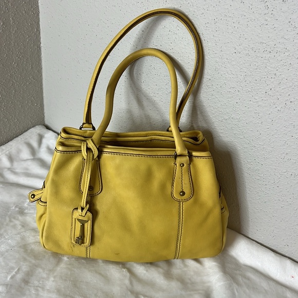 Fossil Handbags - FOSSIL LEATHER YELLOW BAG